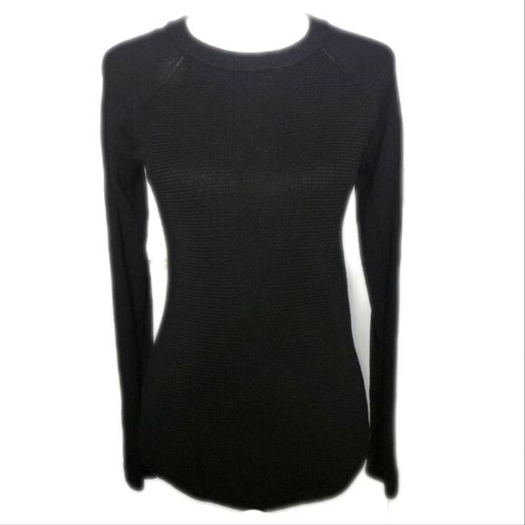 Lululemon, 100% Merino Wool, Black, Athleisure Sweater, Size XS/S - Picture 1 of 7